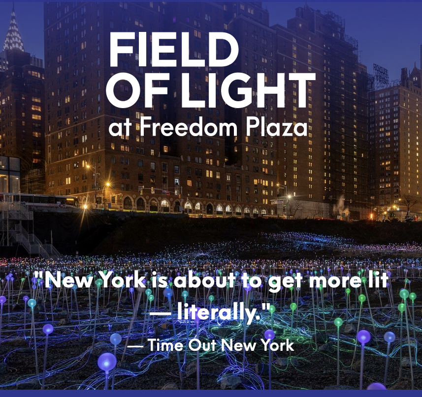 Field of Light at Freedom Plaza